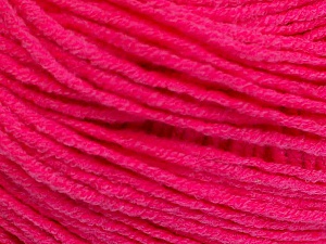 Fiber Content 50% Acrylic, 50% Cotton, Neon Pink, Brand Ice Yarns, Yarn Thickness 3 Light DK, Light, Worsted, fnt2-51723