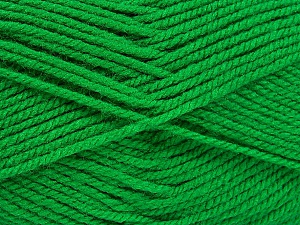 Worsted Composition 100% Acrylique, Brand Ice Yarns, Green, Yarn Thickness 4 Medium Worsted, Afghan, Aran, fnt2-52672
