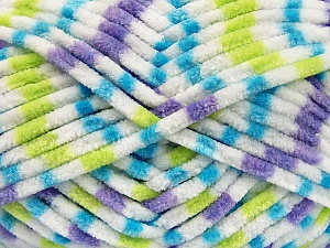 Fiber Content 100% Micro Fiber, White, Turquoise, Neon Green, Lilac, Brand Ice Yarns, Yarn Thickness 4 Medium Worsted, Afghan, Aran, fnt2-53123