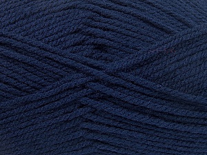 Worsted Composition 100% Acrylique, Navy, Brand Ice Yarns, Yarn Thickness 4 Medium Worsted, Afghan, Aran, fnt2-53828