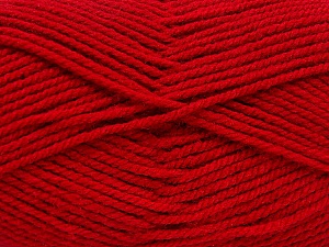 Worsted Composition 100% Acrylique, Brand Ice Yarns, Dark Red, Yarn Thickness 4 Medium Worsted, Afghan, Aran, fnt2-54079