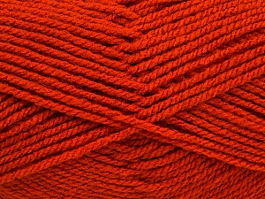 Worsted Composition 100% Acrylique, Orange, Brand Ice Yarns, Yarn Thickness 4 Medium Worsted, Afghan, Aran, fnt2-54877