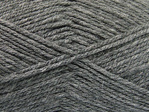 Worsted Composition 100% Acrylique, Brand Ice Yarns, Grey, Yarn Thickness 4 Medium Worsted, Afghan, Aran, fnt2-58559