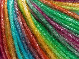 Fiber Content 56% Polyester, 44% Acrylic, Rainbow, Brand Ice Yarns, Yarn Thickness 4 Medium Worsted, Afghan, Aran, fnt2-64624