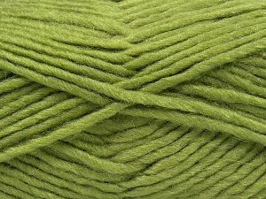 Fiber Content 85% Acrylic, 5% Mohair, 10% Wool, Light Green, Brand Ice Yarns, Yarn Thickness 5 Bulky Chunky, Craft, Rug, fnt2-67103 
