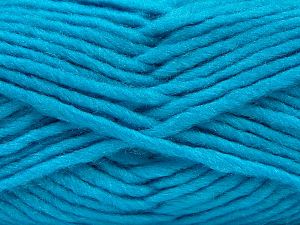 Fiber Content 85% Acrylic, 5% Mohair, 10% Wool, Turquoise, Brand Ice Yarns, Yarn Thickness 5 Bulky Chunky, Craft, Rug, fnt2-67111 