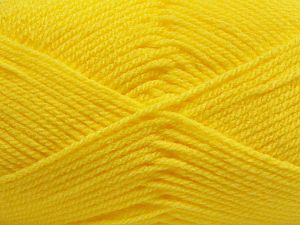 Worsted Composition 100% Acrylique, Yellow, Brand Ice Yarns, fnt2-67466