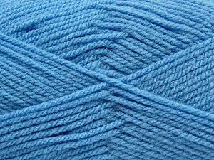 Worsted Composition 100% Acrylique, Light Blue, Brand Ice Yarns, fnt2-67798