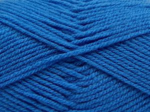 Worsted Composition 100% Acrylique, Brand Ice Yarns, Blue, fnt2-67799