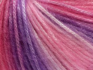 Fiber Content 56% Polyester, 44% Acrylic, Pink Shades, Lilac Shades, Brand Ice Yarns, fnt2-69754