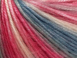 Fiber Content 56% Polyester, 44% Acrylic, Teal, Pink Shades, Brand Ice Yarns, fnt2-69785