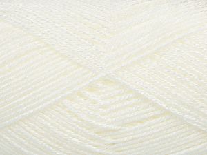 Fiber Content 100% Acrylic, White, Brand Ice Yarns, fnt2-72658