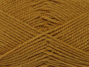 Worsted Composition 100% Acrylique, Light Brown, Brand Ice Yarns, fnt2-72756