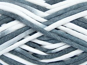 Composition 60% Polyamide, 40% Coton, White, Brand Ice Yarns, Grey Shades, fnt2-74531