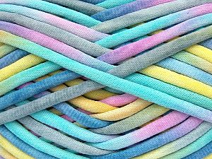 Composition 60% Polyamide, 40% Coton, Yellow, Pink, Mint Green, Light Grey, Brand Ice Yarns, Blue, fnt2-74549