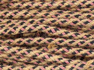 Fiber Content 70% Hemp Yarn, 30% Cotton, Pink, Natural, Brand Ice Yarns, Dark Navy, fnt2-76455