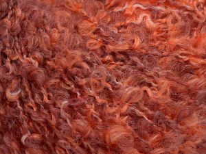Fiber Content 8% Nylon, 64% Acrylic, 15% Polyester, 13% Mohair, Salmon Shades, Orchid, Brand Ice Yarns, fnt2-77043