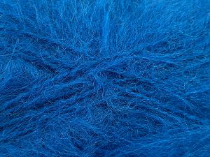 Composition 45% Acrylique, 30% Mohair, 25% Laine, Brand Ice Yarns, Blue, fnt2-77454