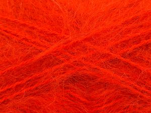 Composition 45% Acrylique, 30% Mohair, 25% Laine, Orange, Brand Ice Yarns, fnt2-77459