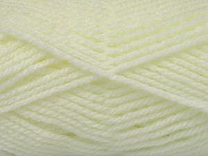 Vezelgehalte 100% Acryl, White, Brand Ice Yarns, Yarn Thickness 4 Medium Worsted, Afghan, Aran, fnt2-77824 