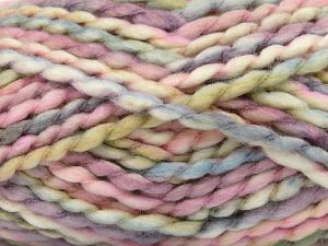 Composition 70% Laine, 30% Acrylique, White, Pink, Lilac, Brand Ice Yarns, Green, Blue, fnt2-77925 