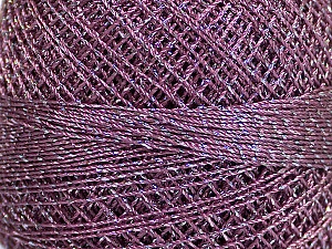 Composition 70% Polyester, 30% Métallique Lurex, Brand YarnArt, Silver, Lilac, Yarn Thickness 0 Lace Fingering Crochet Thread, fnt2-17347