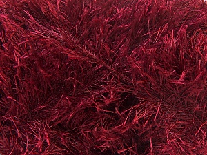 Fiber Content 100% Polyester, Brand Ice Yarns, Dark Red, Yarn Thickness 5 Bulky Chunky, Craft, Rug, fnt2-22717