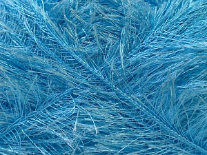 Fiber Content 100% Polyester, Light Blue, Brand Ice Yarns, Yarn Thickness 5 Bulky Chunky, Craft, Rug, fnt2-22733
