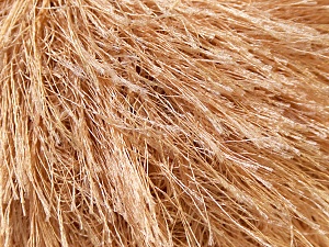 Fiber Content 100% Polyester, Light Brown, Brand Ice Yarns, Yarn Thickness 5 Bulky Chunky, Craft, Rug, fnt2-22750