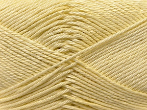 Fiber Content 100% Mercerised Cotton, Light Yellow, Brand Ice Yarns, Yarn Thickness 2 Fine Sport, Baby, fnt2-23328