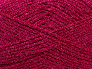 Worsted Composition 100% Acrylique, Brand Ice Yarns, Dark Pink, Yarn Thickness 4 Medium Worsted, Afghan, Aran, fnt2-23731