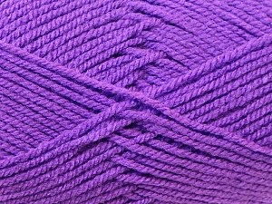 Worsted Fiber Content 100% Acrylic, Lavender, Brand ICE, Yarn Thickness 4 Medium Worsted, Afghan, Aran, fnt2-23735