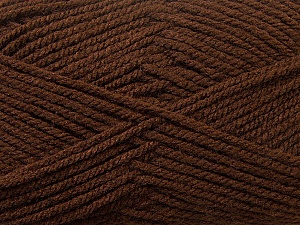 Worsted Composition 100% Acrylique, Brand Ice Yarns, Brown, Yarn Thickness 4 Medium Worsted, Afghan, Aran, fnt2-24503
