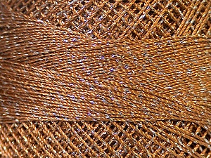 Composition 70% Polyester, 30% Métallique Lurex, Brand YarnArt, Silver, Camel, Yarn Thickness 0 Lace Fingering Crochet Thread, fnt2-34766