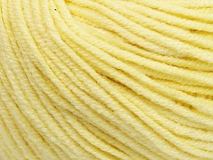 Fiber Content 50% Acrylic, 50% Cotton, Light Yellow, Brand Ice Yarns, Yarn Thickness 3 Light DK, Light, Worsted, fnt2-43073